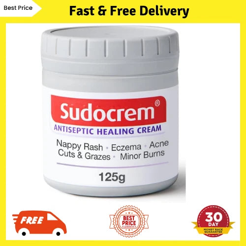 Sudocrem Antiseptic Healing Cream 125g for aby Nappy Rash, Eczema, Minor Burns