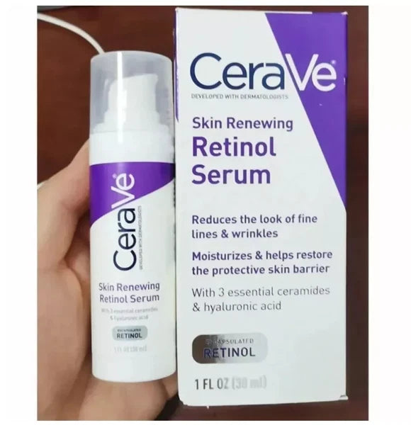 2X CeraVe Skin Renewing Retinol Resurfacing Hydrating Acid Serum Cream 30ml UK
