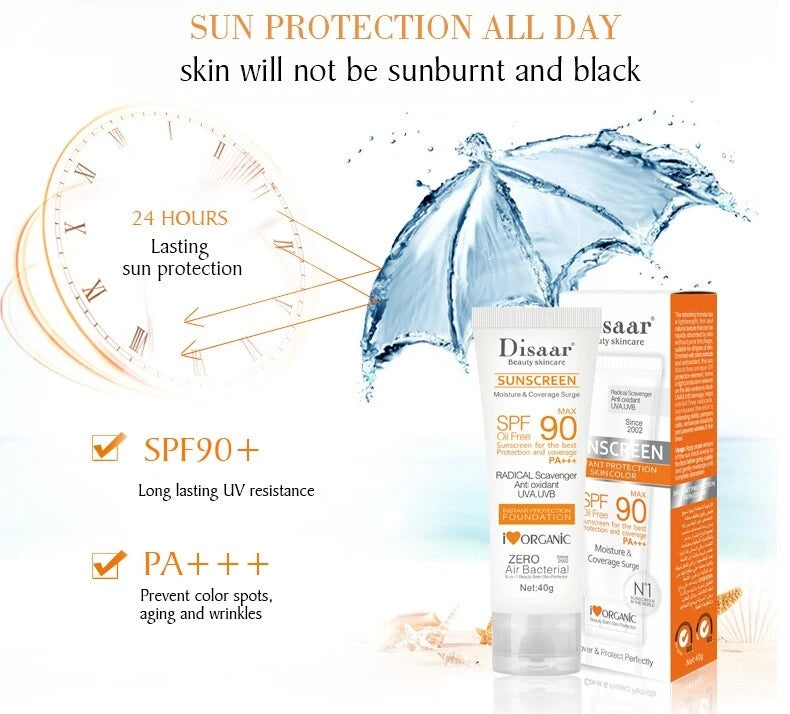 SPF 90 Facial Body Sunscreen Whitening Sun Cream Sunblock Skin Protective Cream