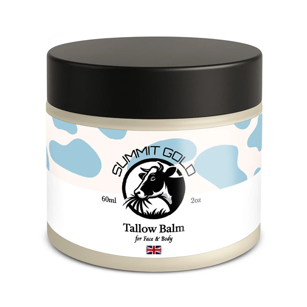 Natural Grass-Fed Beef Tallow Balm Skincare with Jojoba Oil, Honey & Beeswax UK