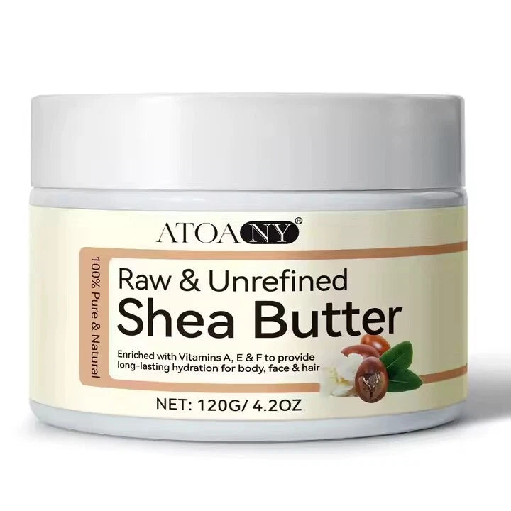 SHEA BUTTER, 100% PURE & NATURAL  Raw Unrefined Skin Body Face MOISTURISER -120g
