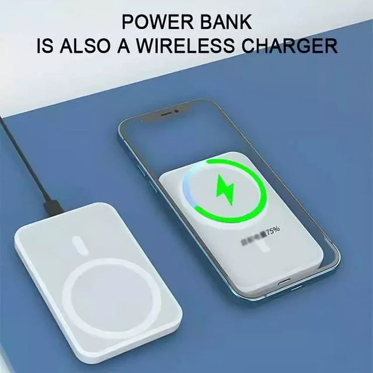 900000mAh Power Bank Magnetic Battery Pack Wireless Charger for iPhone 16/15/14