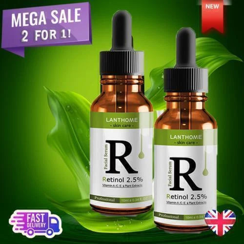 2 X✅ Retinol Oil Vitamin A C E Hyaluronic Acid Face Serum Anti Aging Wrinkles 🔥