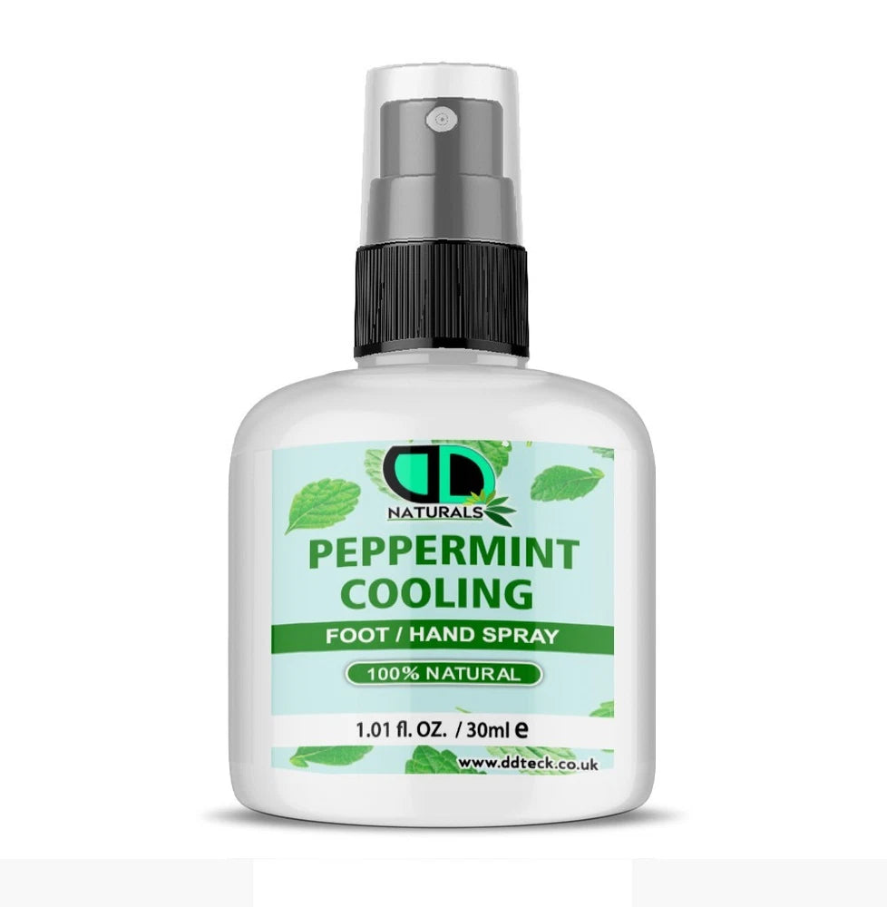100% Natural Peppermint Hand & Foot Spray–Soothing, Cooling, and Pain Relief UK