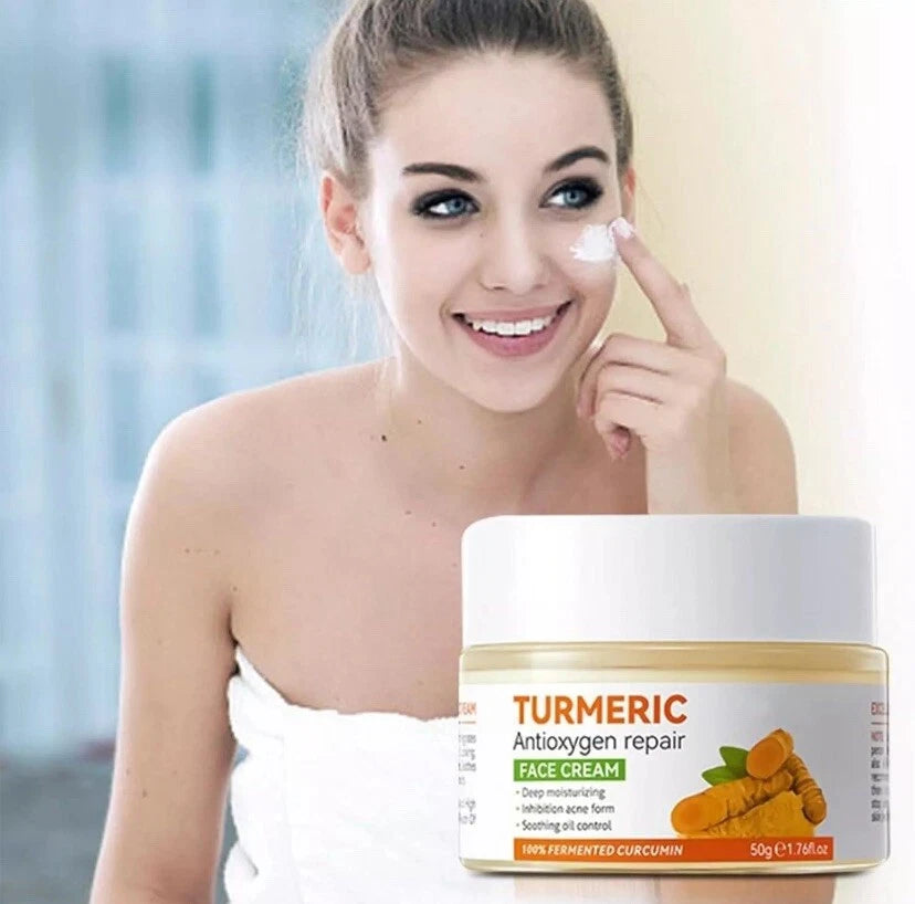 Turmeric Face Cream,Anti Aging Cream for Radiant&Glowing Skin,Dark Spot Correcto