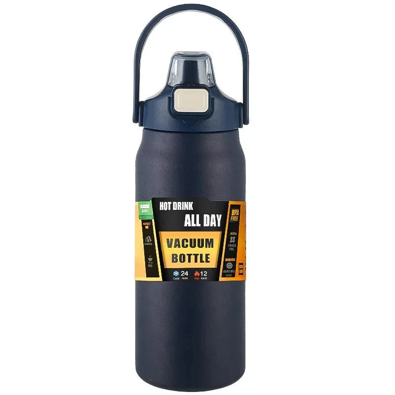 Thermos Flask 304 Stainless Steel Insulated Water Bottle Outdoor Sports Cold Hot
