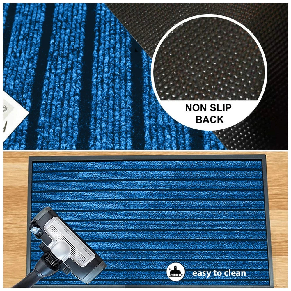 Door Mats Indoor Washable Dirt Trappers Non Slip Heavy Duty Entrance Runner Rug