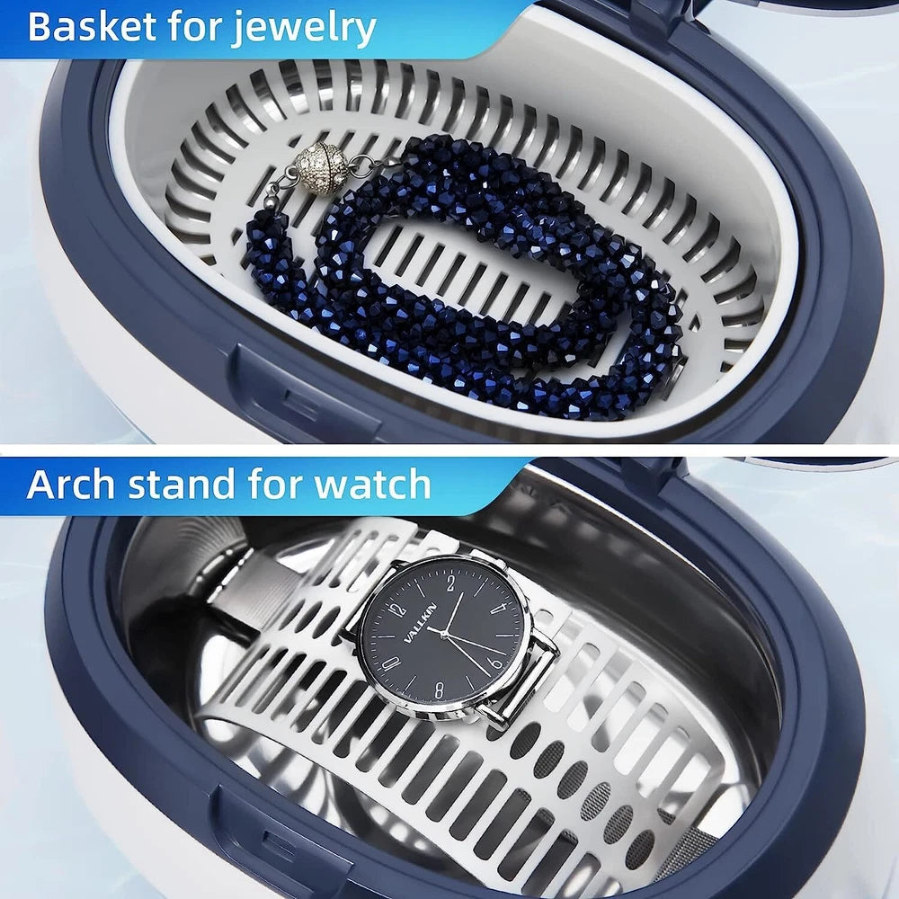 Professional Ultrasonic Cleaner Watch Jewellery Glasses Cleaning Machine 600ml