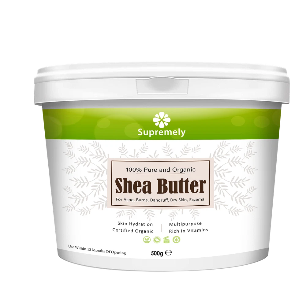 ORGANIC SHEA BUTTER, 100% Food Grade Organic Unrefined Raw & Pure 500g, 200g 1KG
