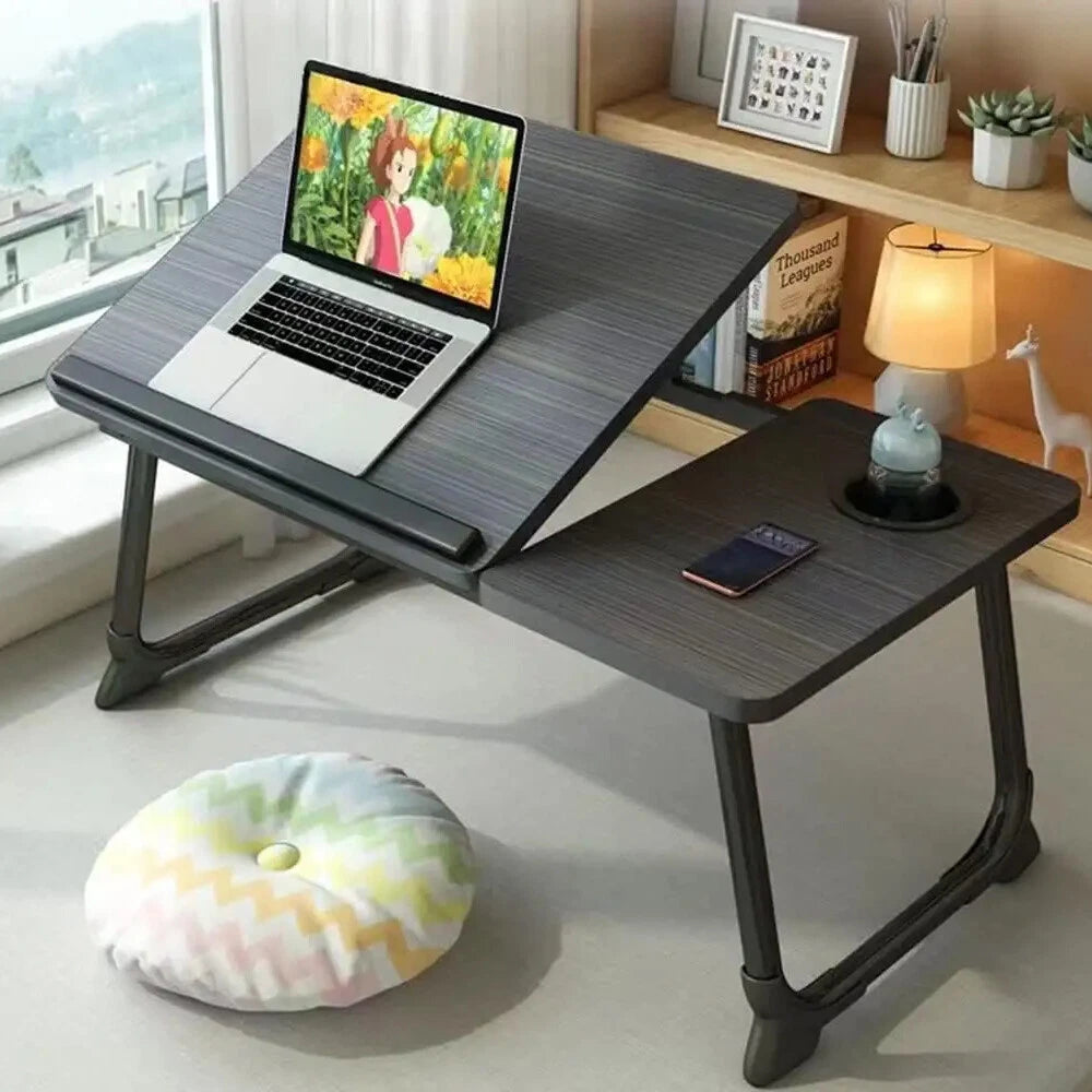 Folding Laptop Table Stand Bed Tray Sofa Lap Portable Notebook Desk Breakfast UK