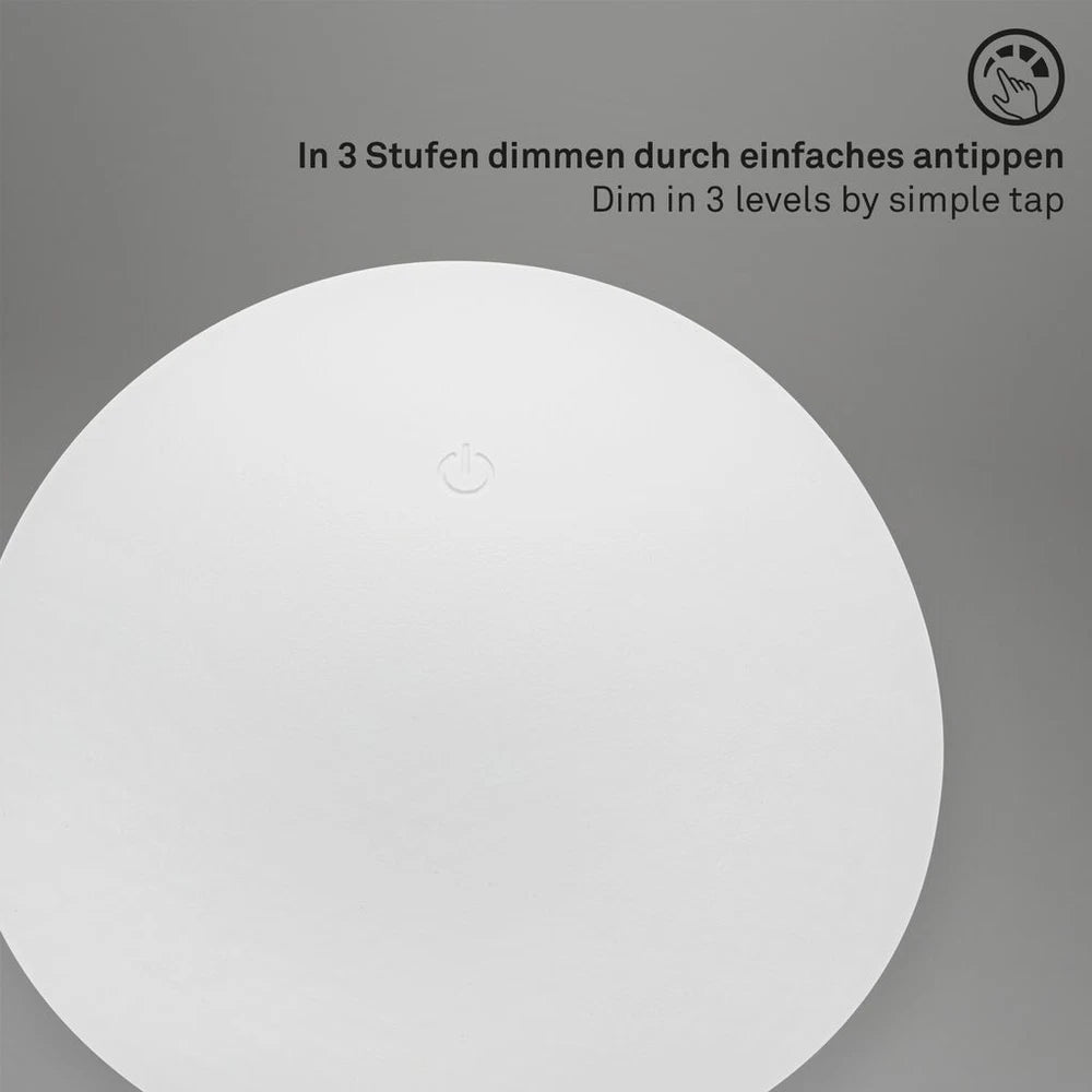 Cordless Rechargeable LED Table Lamp Mushroom Desk IP44 Battery Dimmable White