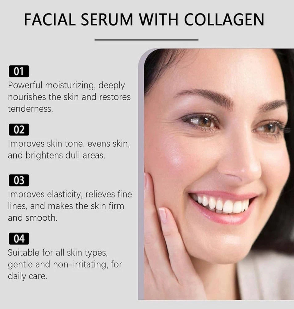 Deep Collagen Anti-Wrinkle Cream In Serum,Collagen Serum For Face All Skin 30ml