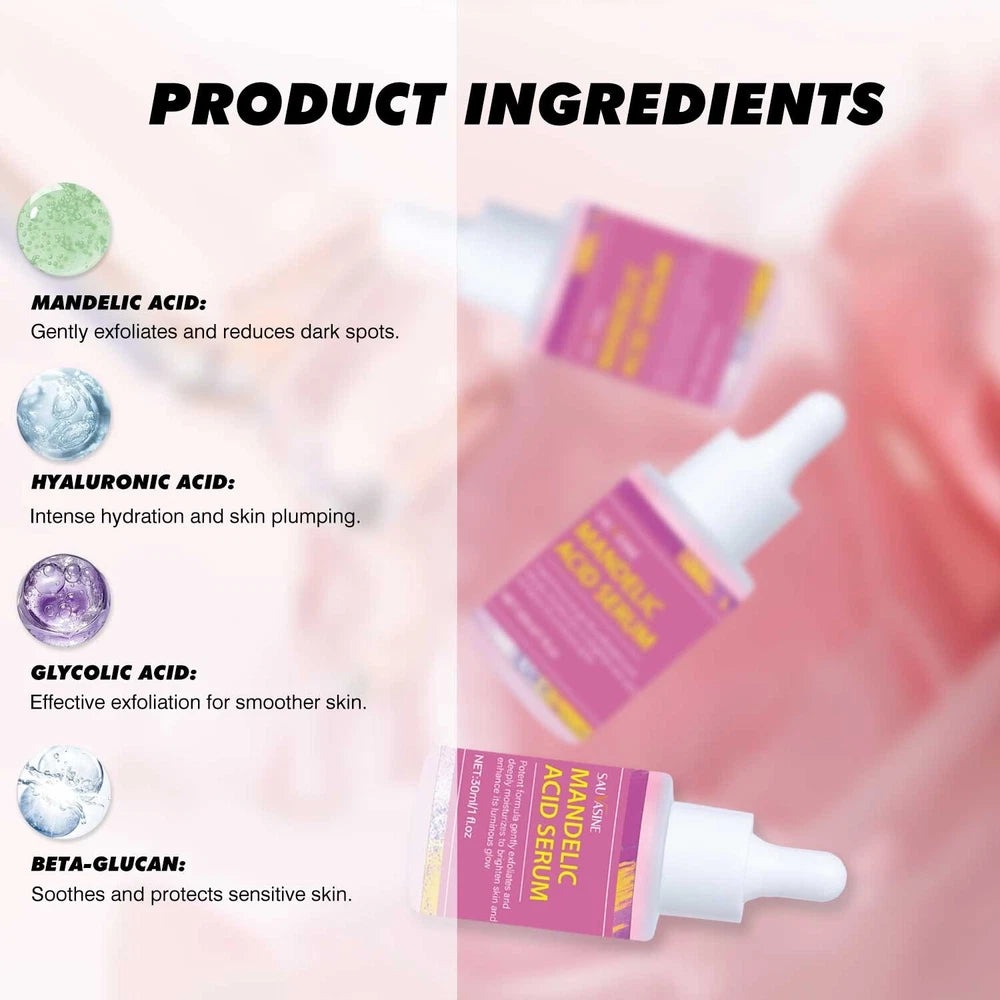 Mandelic Acid + HA Mild Exfoliation Peeling Effect Face Serum 30ml