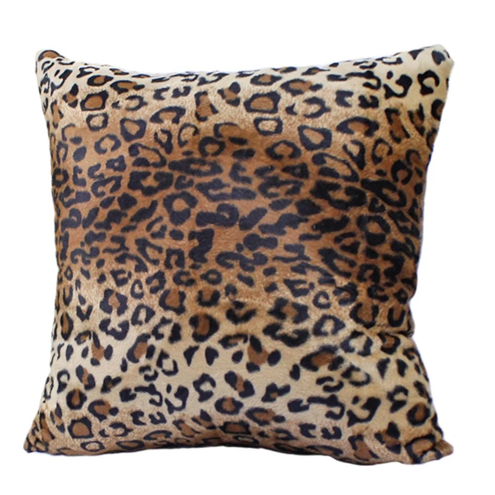 12-28" Leopard Tiger Zebra Print Soft Plush Cushion Cover Pillow Case Home Decor