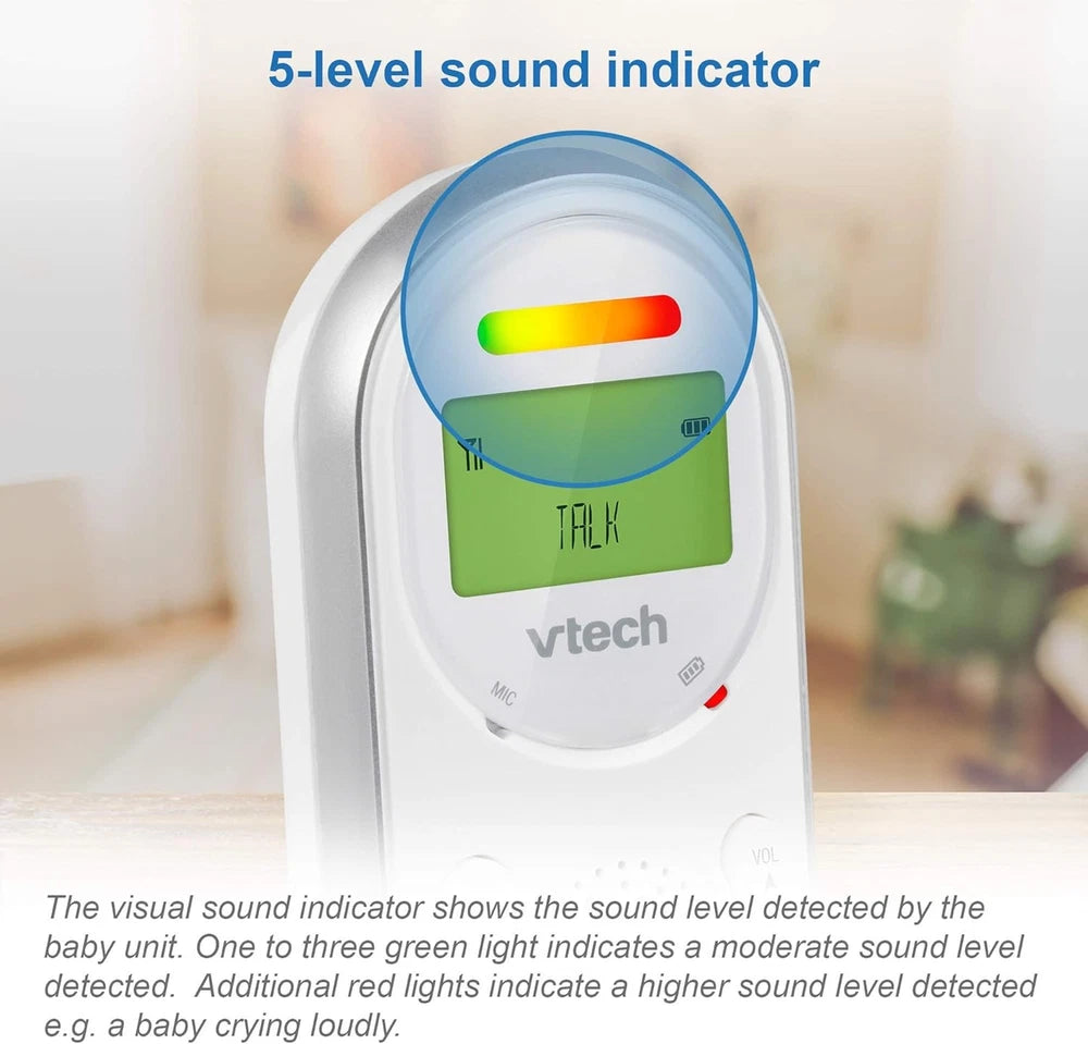 VTech Baby Monitor Long Range, up to 1,000ft, Audio 2-Way Audio Talk