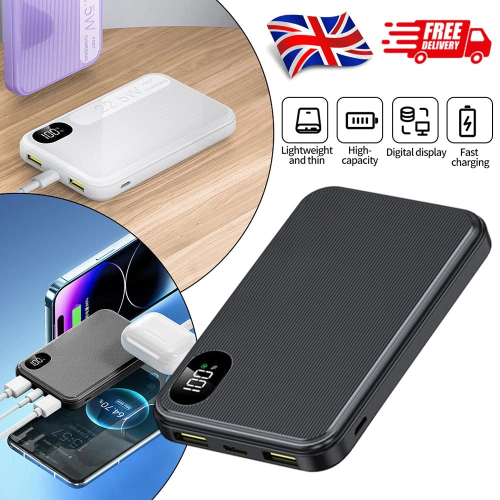 9000000mAh Power Bank Fast Charger Battery Pack Portable 4 USB for Mobile Phone.