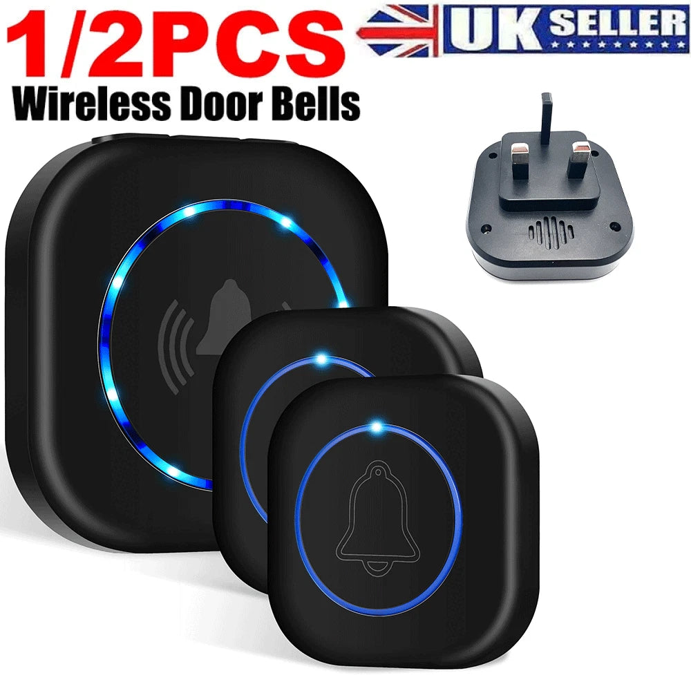Wireless Door Bells 1000ft Long Range Waterproof Plug in Home Cordless Doorbell