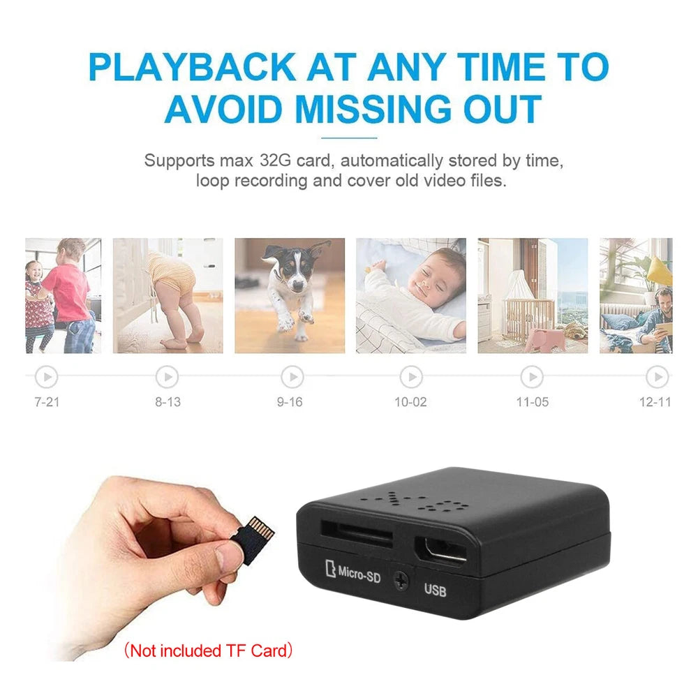 1080P Mini Camera Micro Home Security Cam Night Vision HD Motion Cam SmartCam/UK