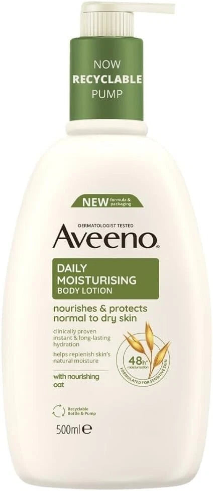 Aveeno Daily Moisturising Body Lotion, With Soothing Oats 500ml UK Free delivery