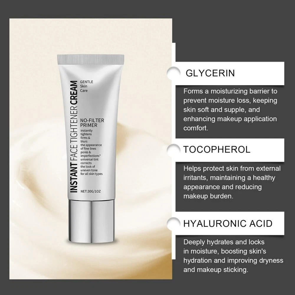 Instant Face Tightener Cream Gentle Skin Care Firming & Blurs NEW HO T