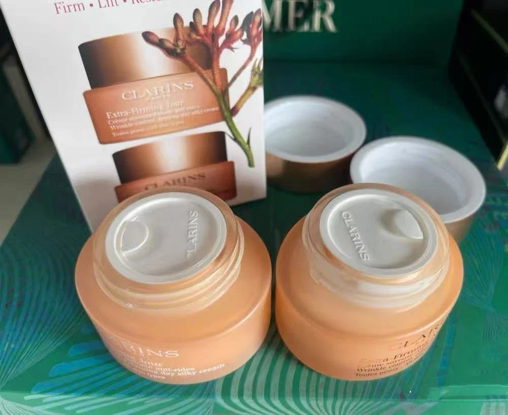 New Clarins Extra Firming Day & Night Partners Firm Lift 50ml x2