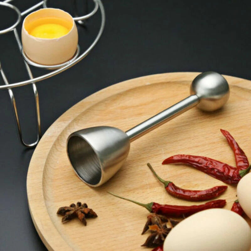 Stainless Steel Egg Topper Eggshell Cutter Egg Cracker for Hard Soft Boiled Egg~