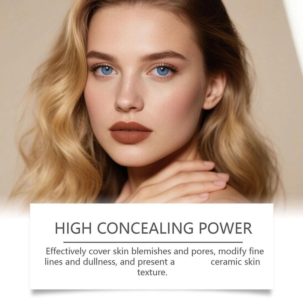 2-in-1 White Foundation Stick Colour Changing Concealer Stick with Brushes UK