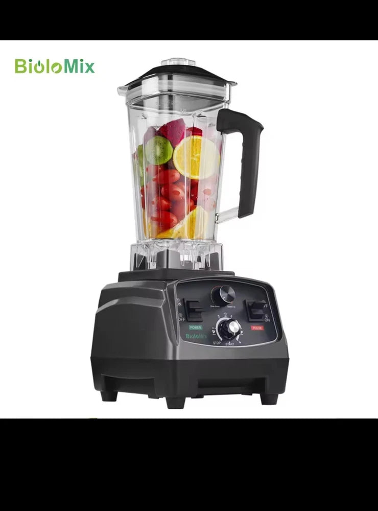 Biolo Mix 3HP 2200W  Heavy Duty  Commercial Grade Timer Blender, 2L Jar