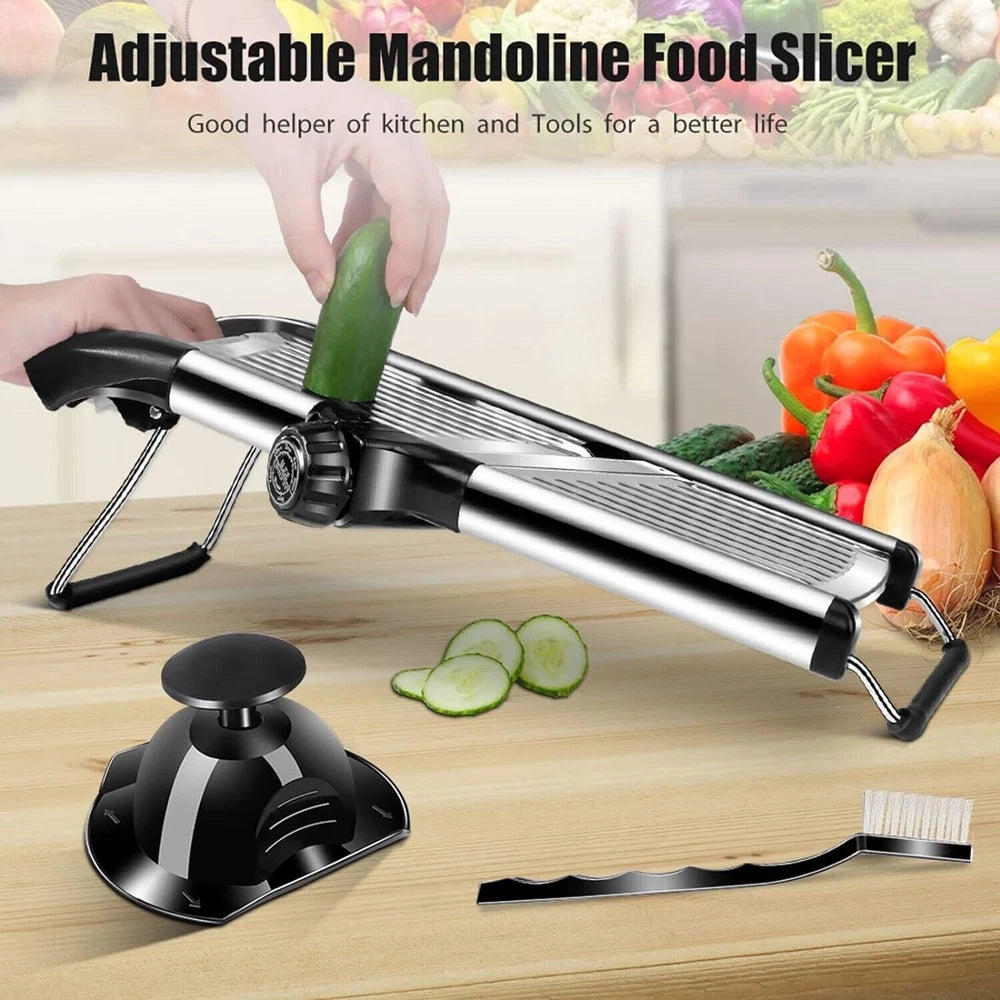 Professional Mandolin Slicer Food Cutter Fruit Vegetable Chopper Grater Peeler