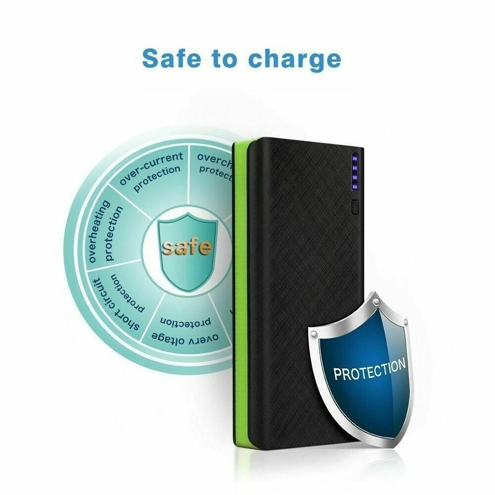 9000000mAh Power Bank Fast Charger Battery Pack Portable 4 USB for Mobile Phone.