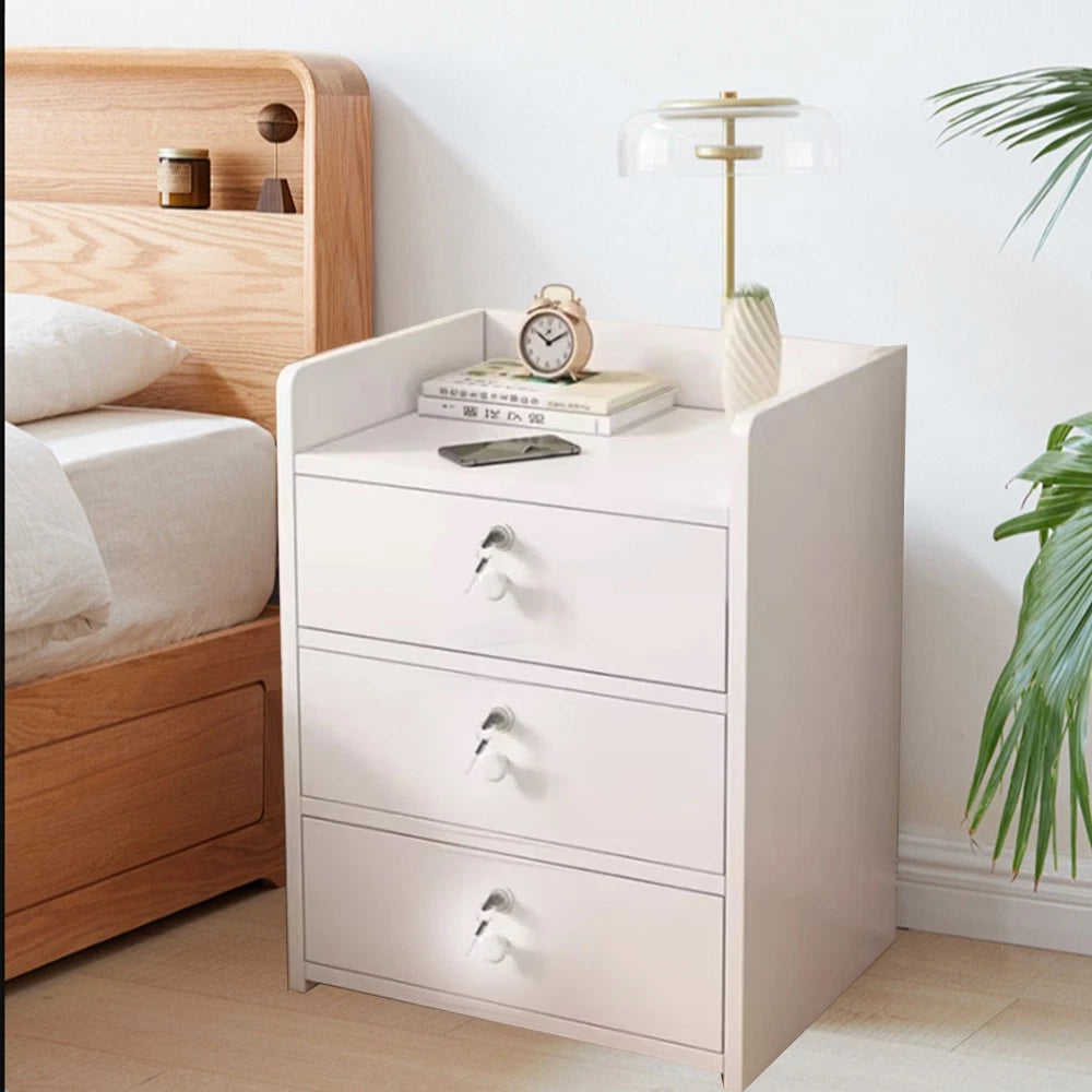 3 Drawer Wooden Bedroom Bedside Cabinet Furniture Storage Nightstand Side Table