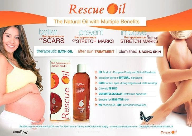 Rescue Oil For Ageing Skin, Scars, Blemishes And Stretch Marks