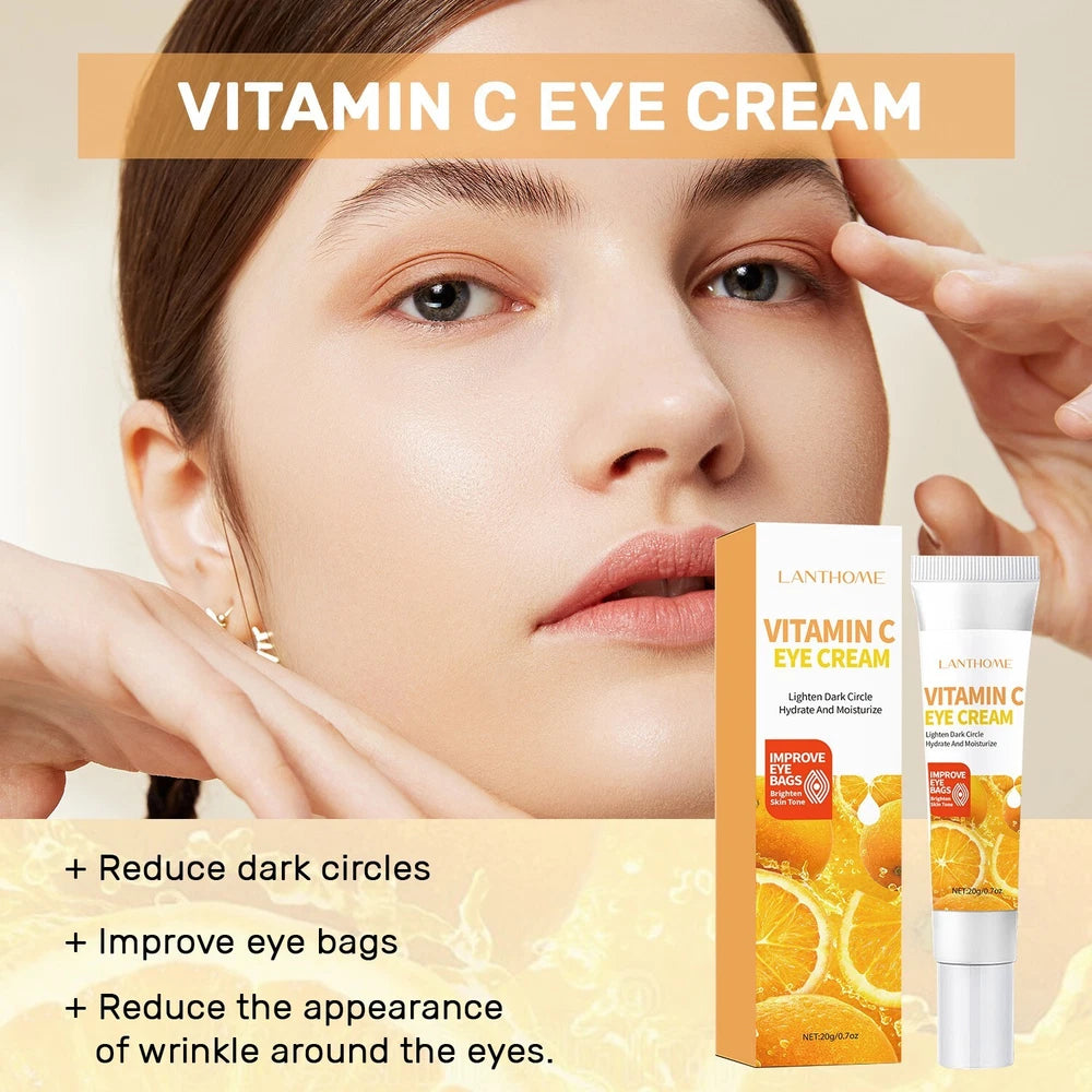 Vitamin C Eye Cream - Brighten, Anti-Aging, Dark Circles & Puffiness Treatment