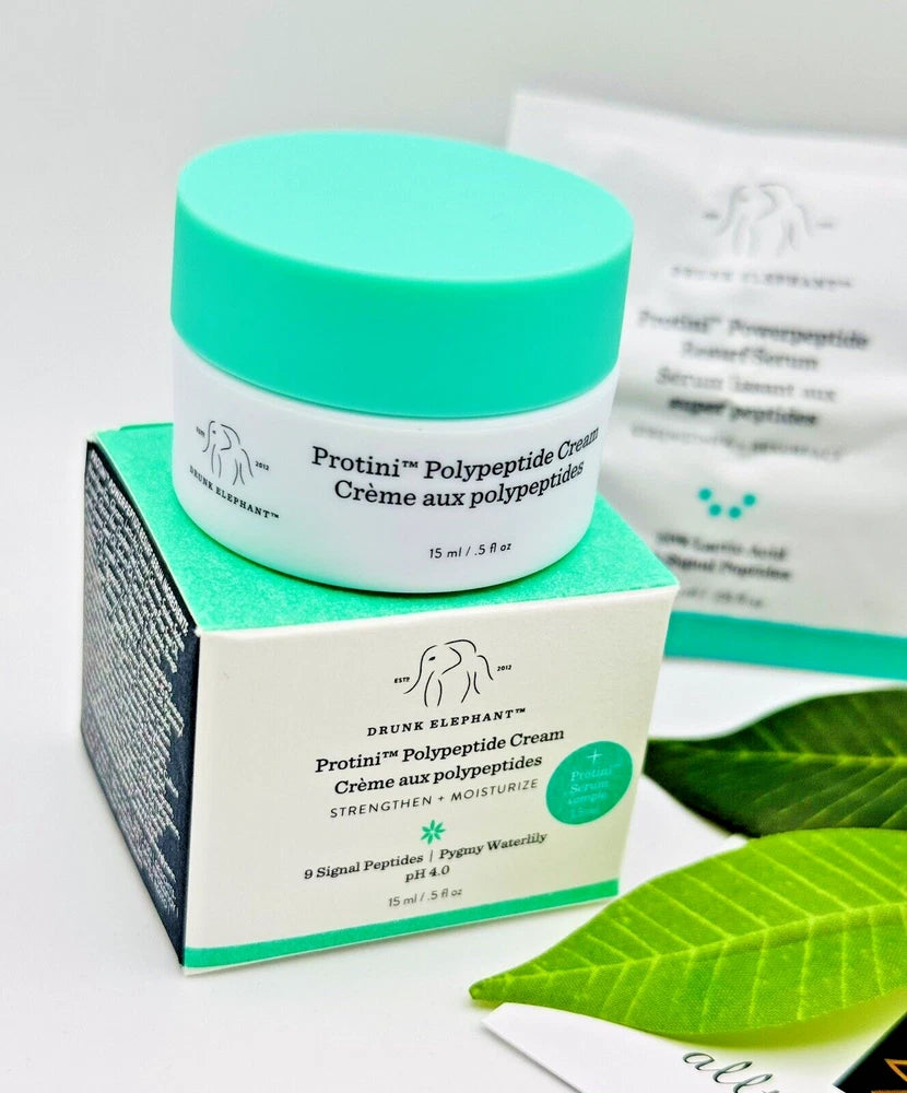 Drunk Elephant Protini Polypeptide Cream 15ml & Serum 1.5ml Sample 💚 Boxed