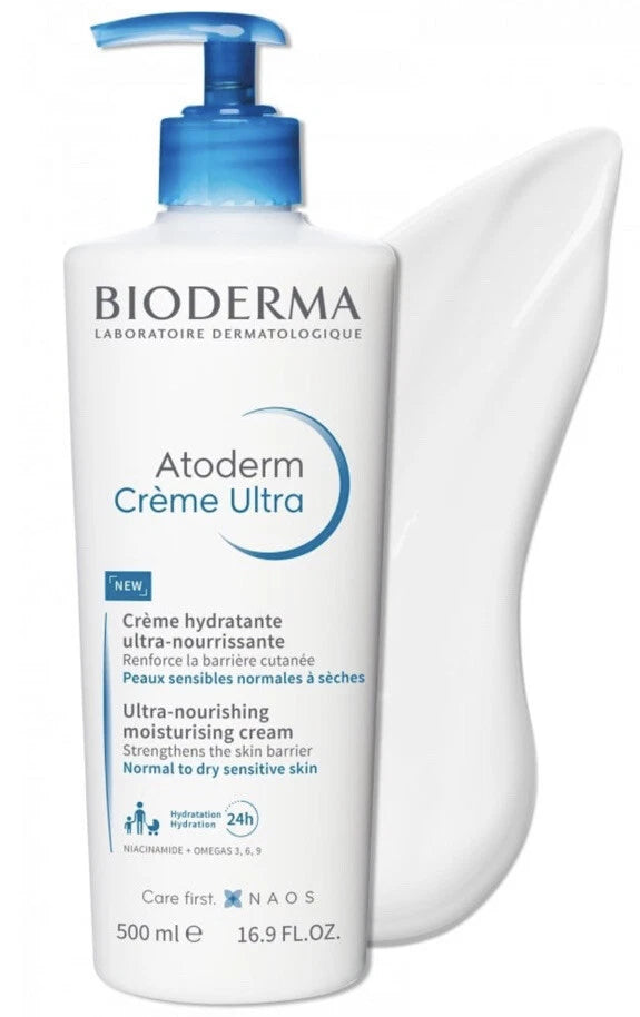 Bioderma Atoderm Ultra-Nourishing Moisturising Cream 500ml-Normal To Dry Skin