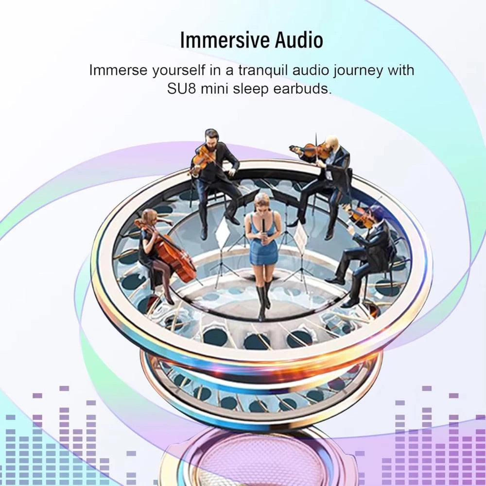 Wireless Earbuds Bluetooth 5.4 Sleep 47H In Ear Noise Cancelling Earphones IP7