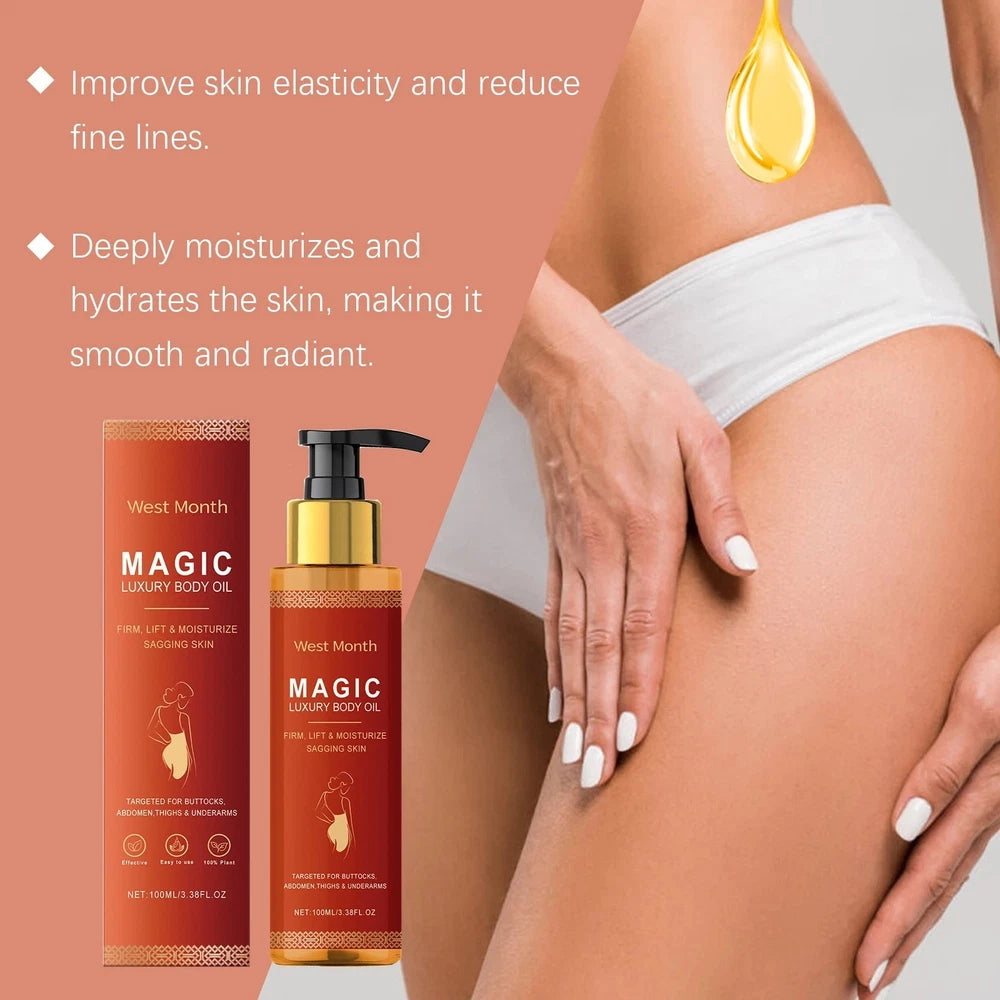 Luxury Magic Body Oil 7 Cold-pressed Natural Oils For Glow Remedy Skin 100ml