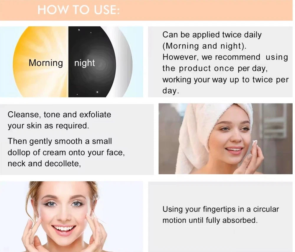 Vitamin C Cream Anti Aging 20% Vitamin Enriched With Aloe And Collagen Face Neck