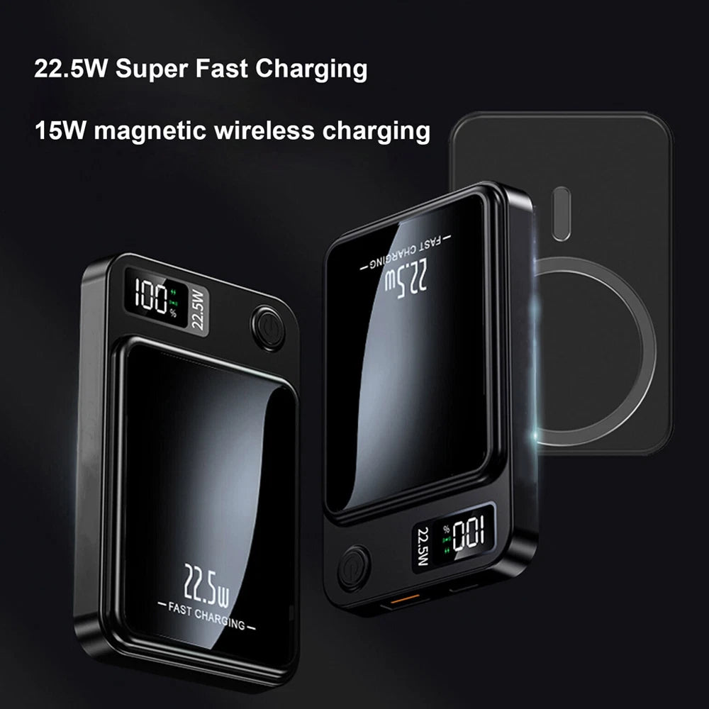 10000mAh Wireless Magnetic Power Bank Charger Battery For i.Phone 16 15 14 13 12