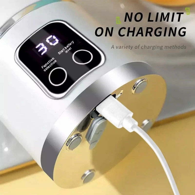 450ml Portable USB Rechargeable Juicer Cup Electric Mixer Blender Smoothie Maker