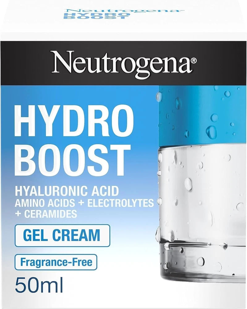 Neutrogena Hydro Boost GEL CREAM Facial Moisturiser For Dry Skin 50ml
