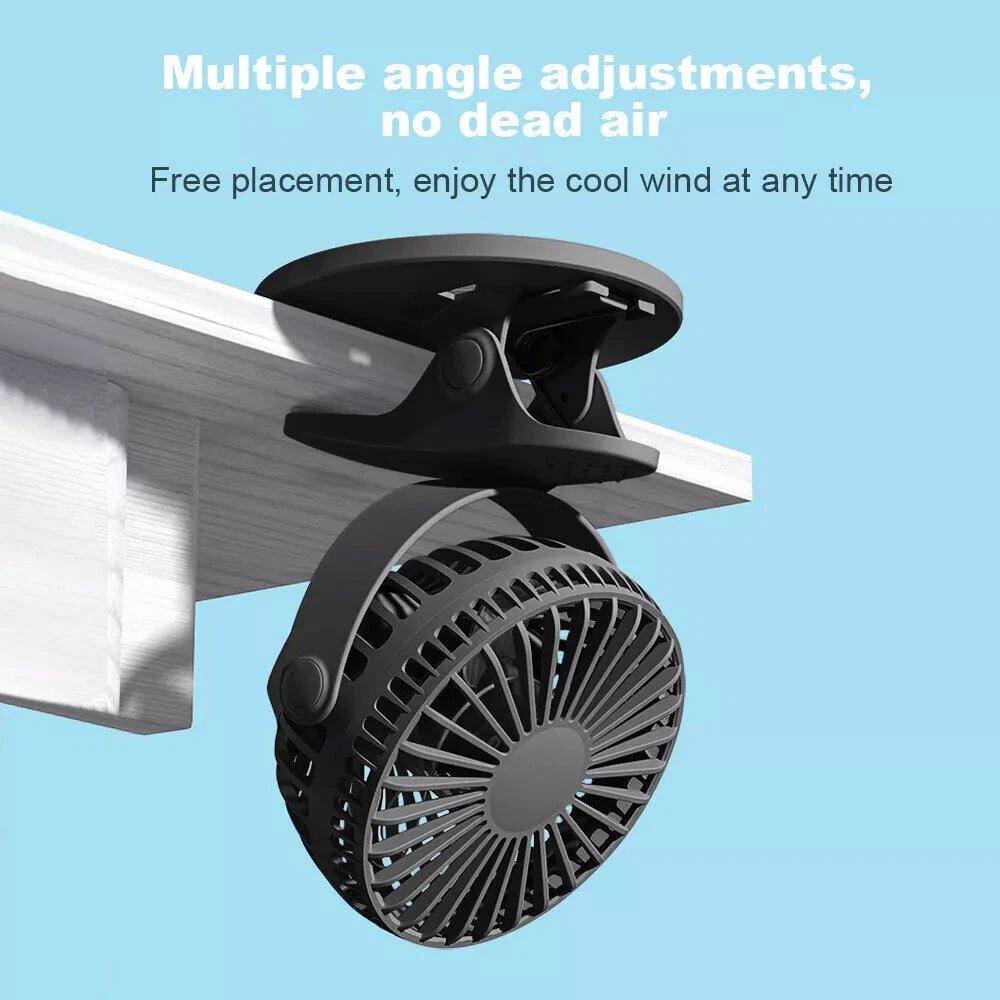 Neck Fan USB Portable Neck Fan Rechargeable Portable Cooler Neckband Bladeless~