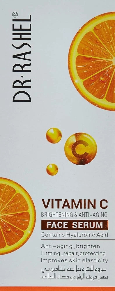dr rashel Vitamin C Face Serum - Hyaluronic Acid, Brightening, Anti Wrinkle and