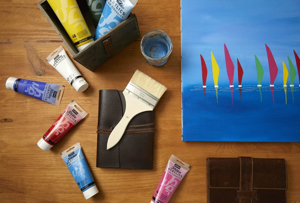 Pebeo 831-041 100 ml Studio Acrylic Paint; Vivid White