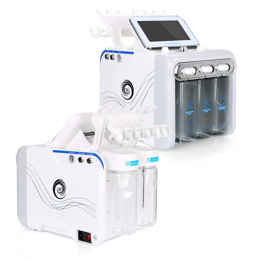 6/7 in1 Hydra Water Facial Cleaner Aqua Peel Hydro Dermabrasion Beauty Machine