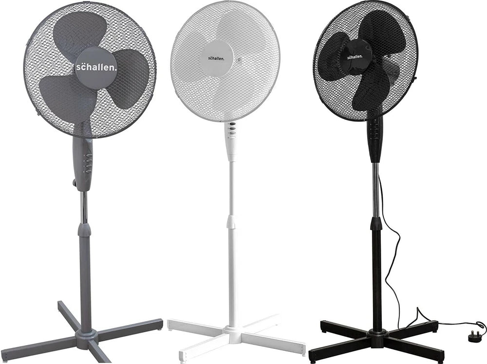 Schallen 16" Electric Oscillating Floor Standing Tall Pedestal Air Cooling Fan