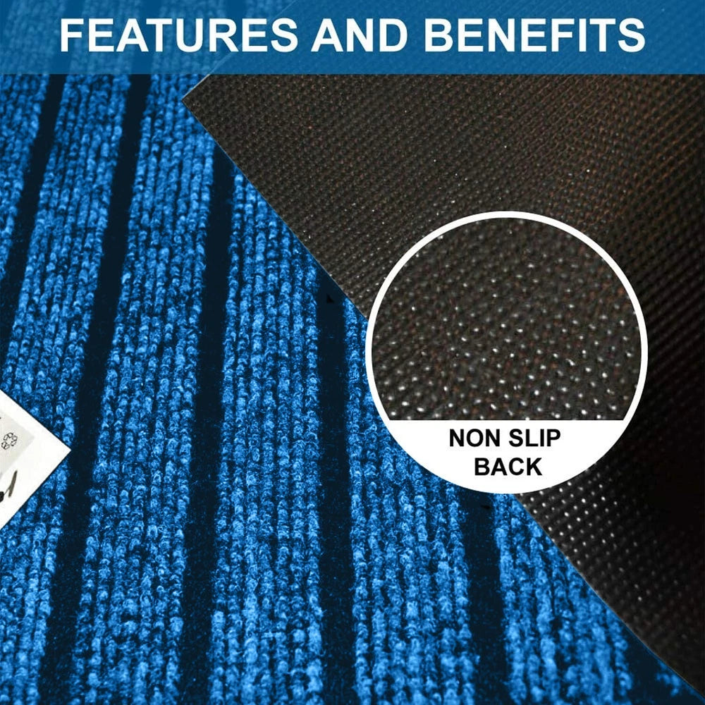Door Mats Indoor Washable Dirt Trappers Non Slip Heavy Duty Entrance Runner Rug