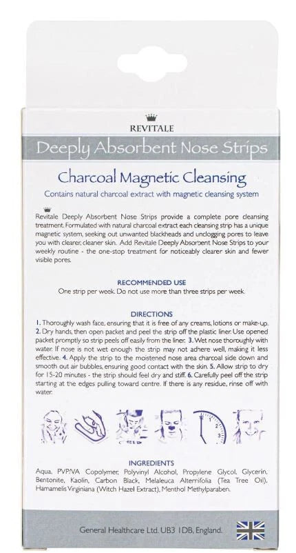 Revitale Charcoal Removing Blackhead Deep Cleansing Nose Strips