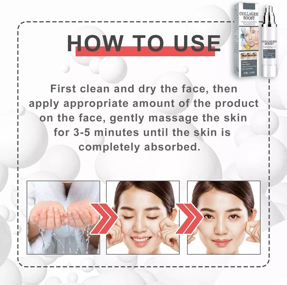 COLLAGEN BOOST HYALURONIC ACID CERAMIDE FACE LIFT SERUM WRINKLE ANTI AGING MASK