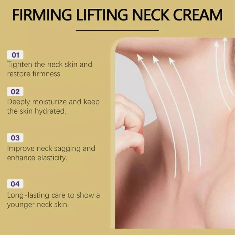 1/2X Firming Neck Cream for Crepey Skin Body Moisturize Roller Massage Neck Care